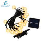 Serie de luces solares LED cálidas de 5 metros