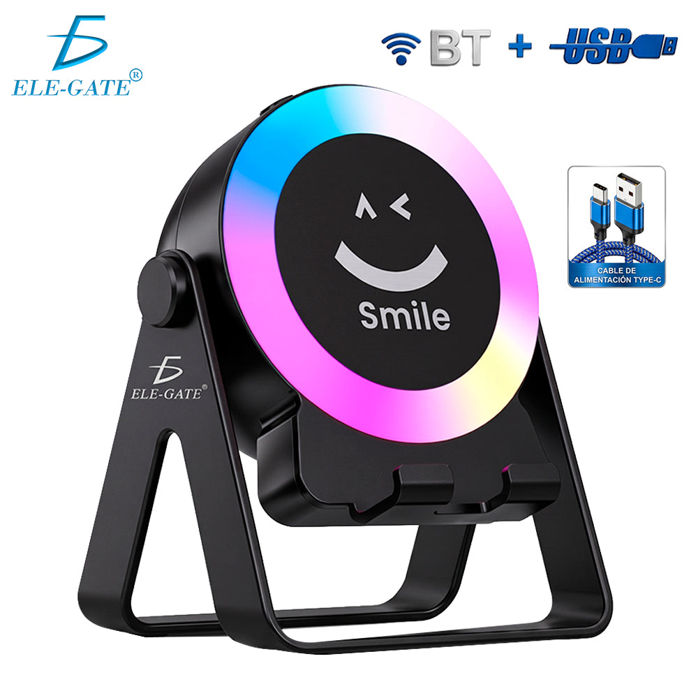 Soporte para celular y tablet con bocina Bluetooth