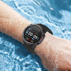 Smartwatch deportivo con base de carga inalámbrica