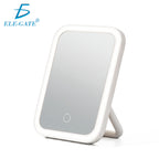 Espejo LED plegable para maquillaje con control táctil