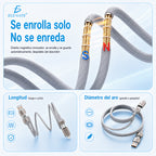 Cable de carga magnético trenzado para auto