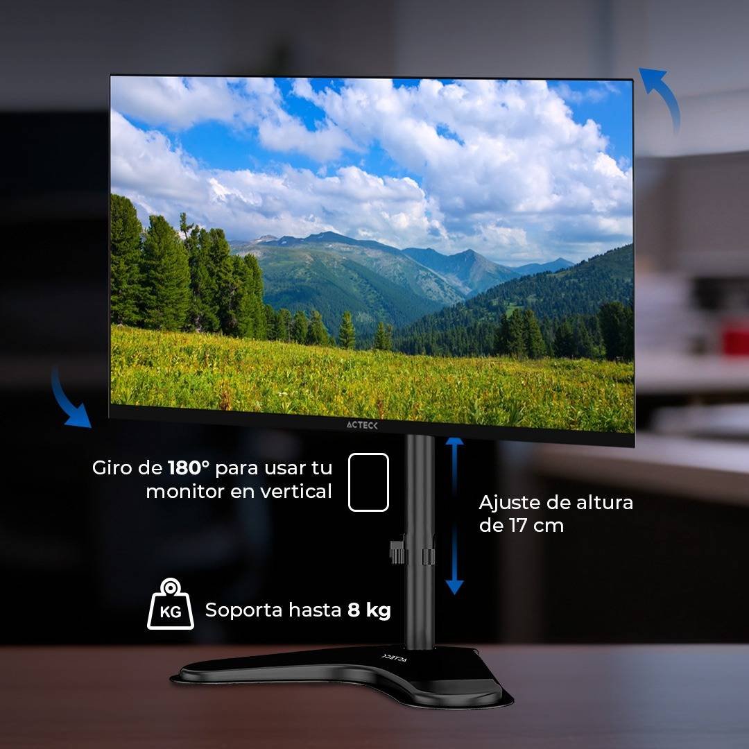 Soporte de monitor Acteck Enforce Zone-B negro