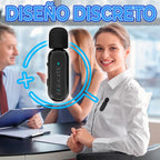 Micrófono Lavalier Inalámbrico con Base Cargadora USB-C