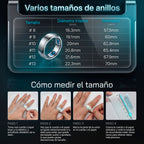 Anillo inteligente color plata
