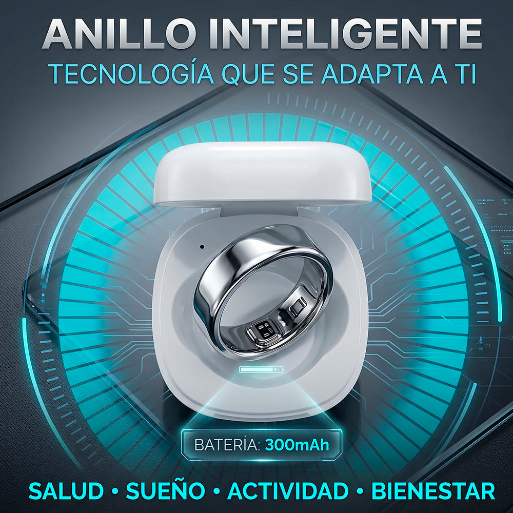 Anillo inteligente color plata