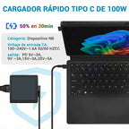 Cargador ASUS USB-C 100W — especificaciones
