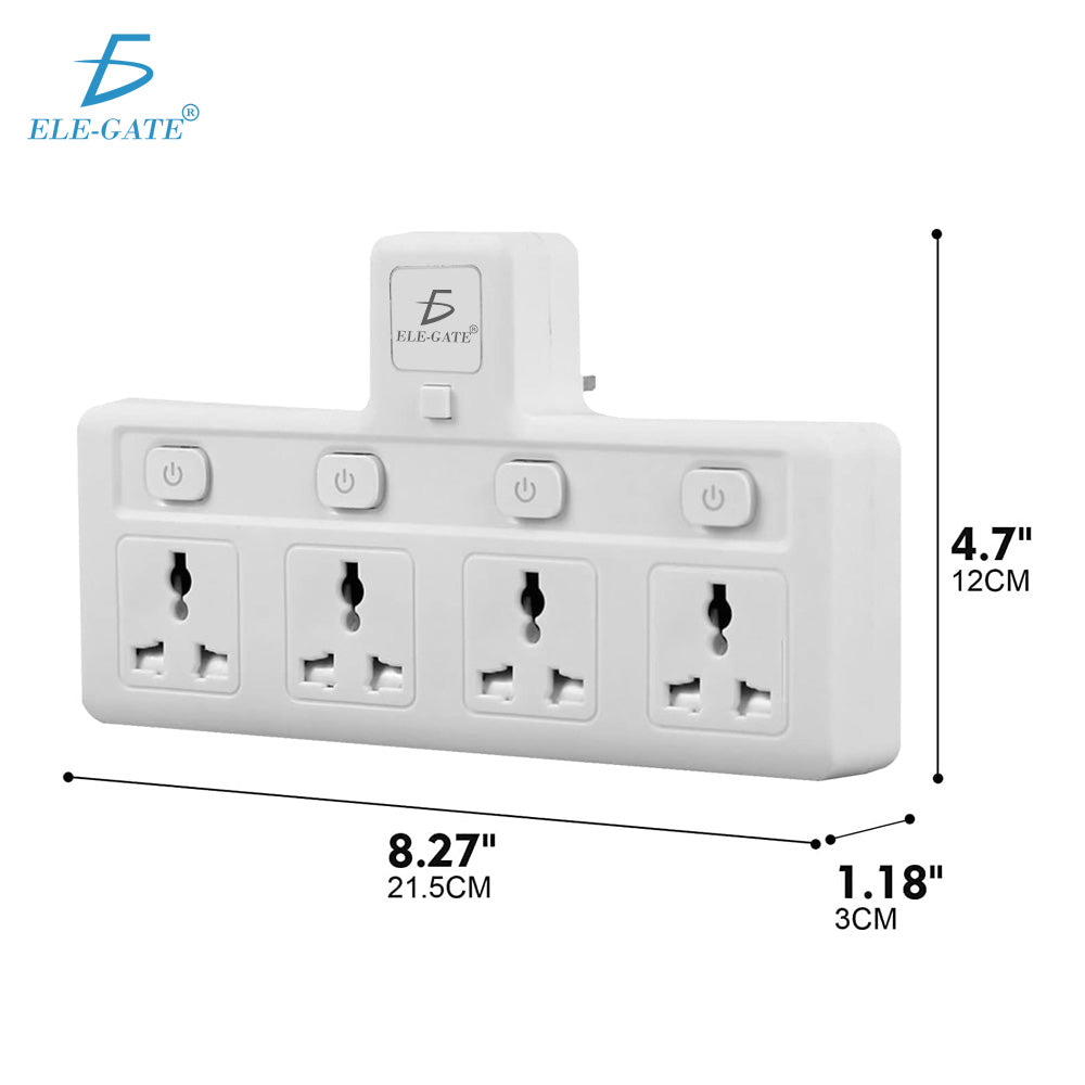 Adaptador de pared con 4 salidas