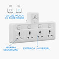 Adaptador de pared con 4 salidas de CA
