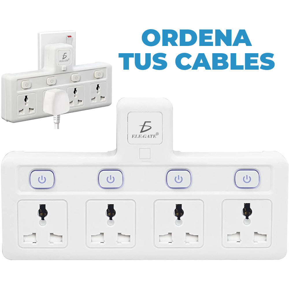 Adaptador de pared con 4 salidas