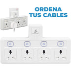 Adaptador de pared con 4 salidas