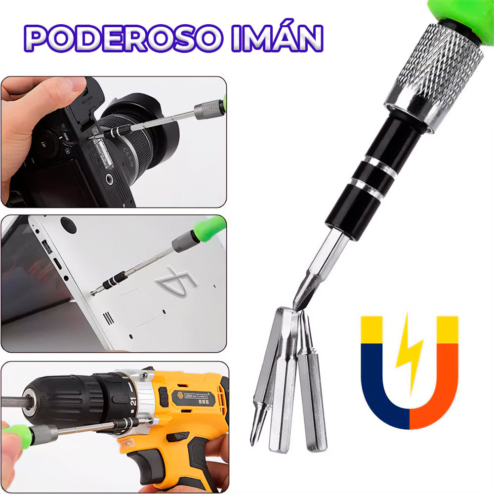 Juego de 30 destornilladores con estuche