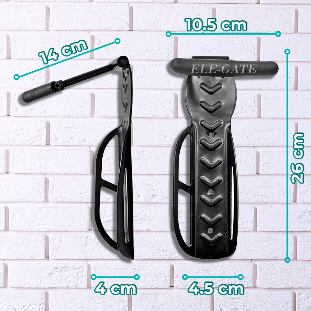 Soporte metálico de pared para guardar bicicleta