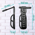 Soporte metálico de pared para guardar bicicleta