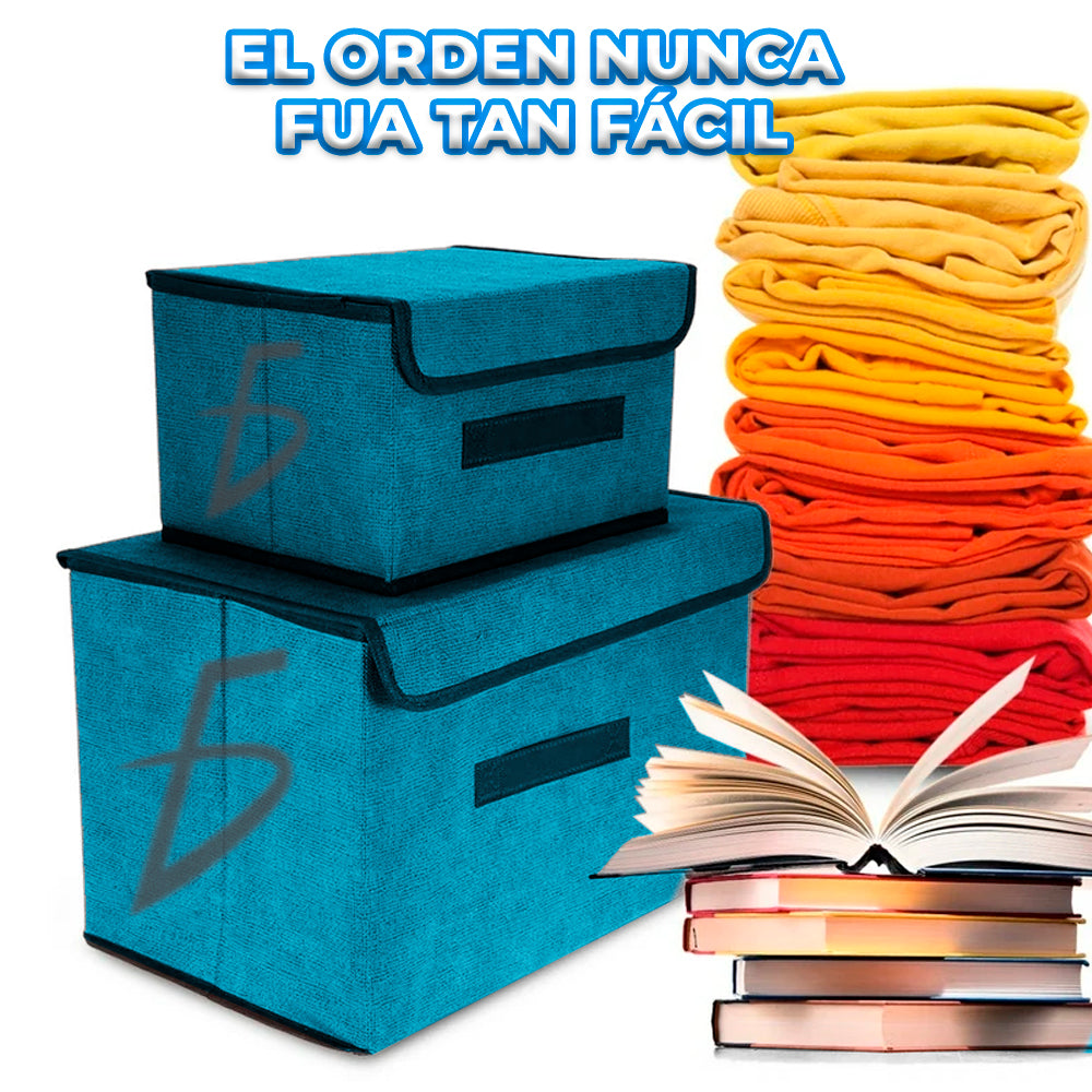 Set de 2 cajas organizadoras colapsables