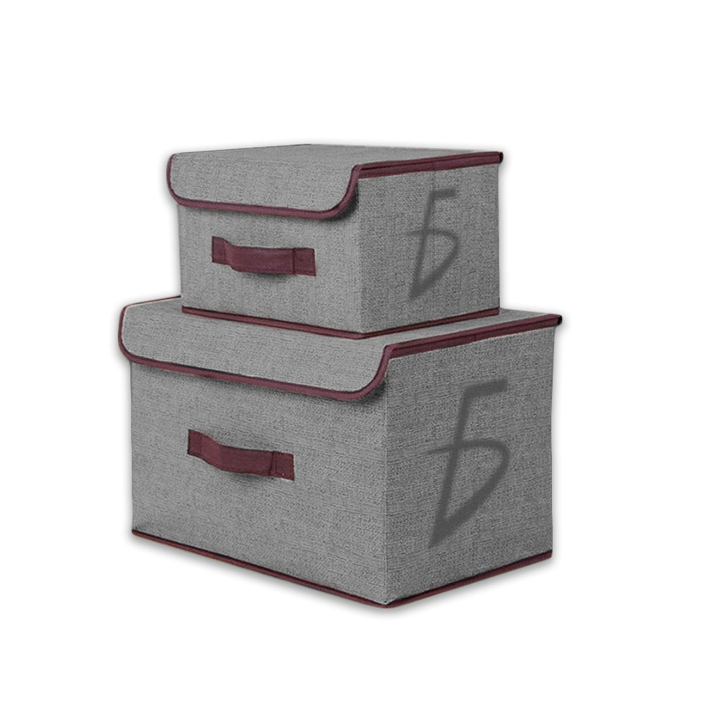 Set de 2 cajas organizadoras colapsables