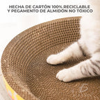 Rascador reversible de cartón para gatos