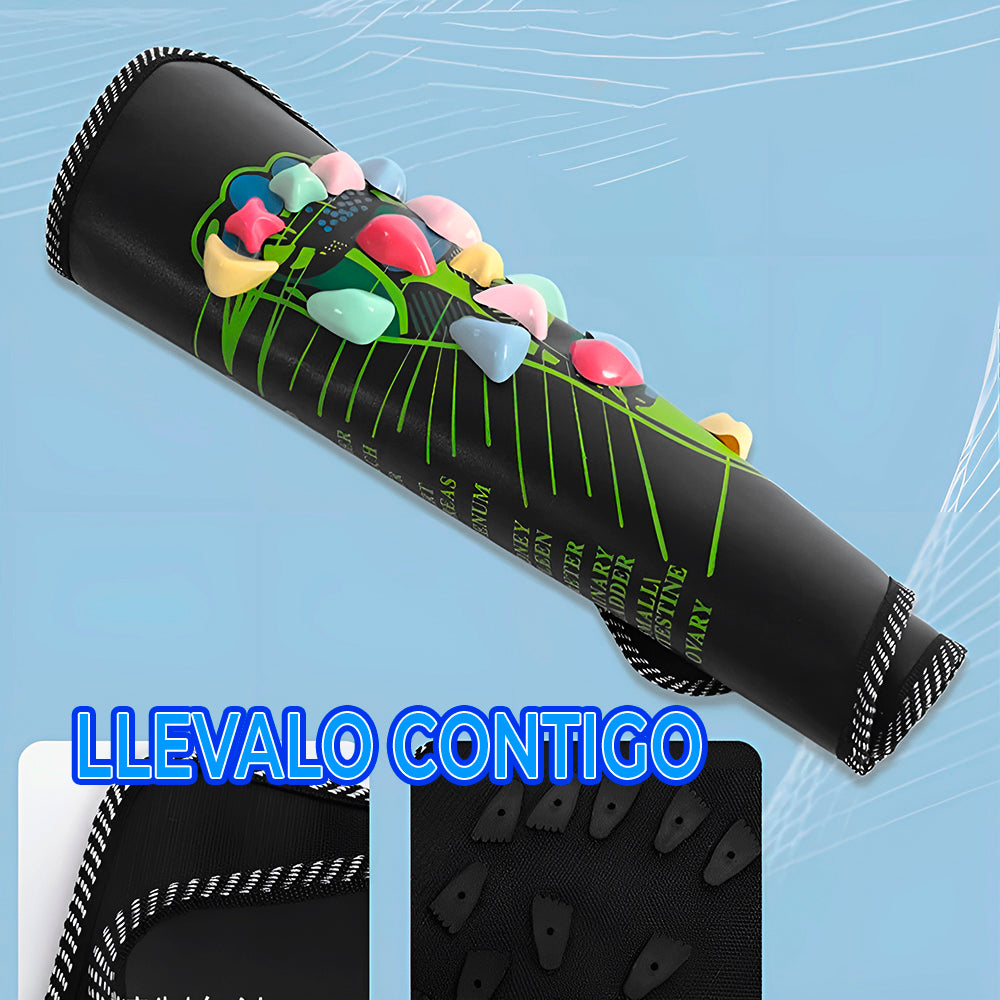 Colchoneta de masaje para pies con piedras