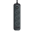 Multicontacto con 3 clavijas, 3 USB y 1 USB-C