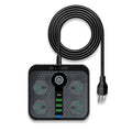 Multicontacto con clavijas universales y puertos USB y USB-C
