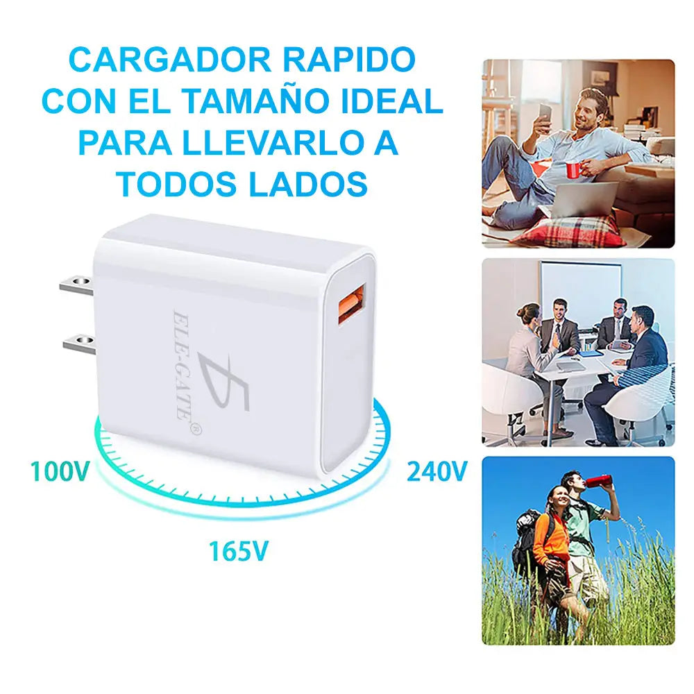 Cargador USB-C 5V 2.1A con Cable — imagen 1