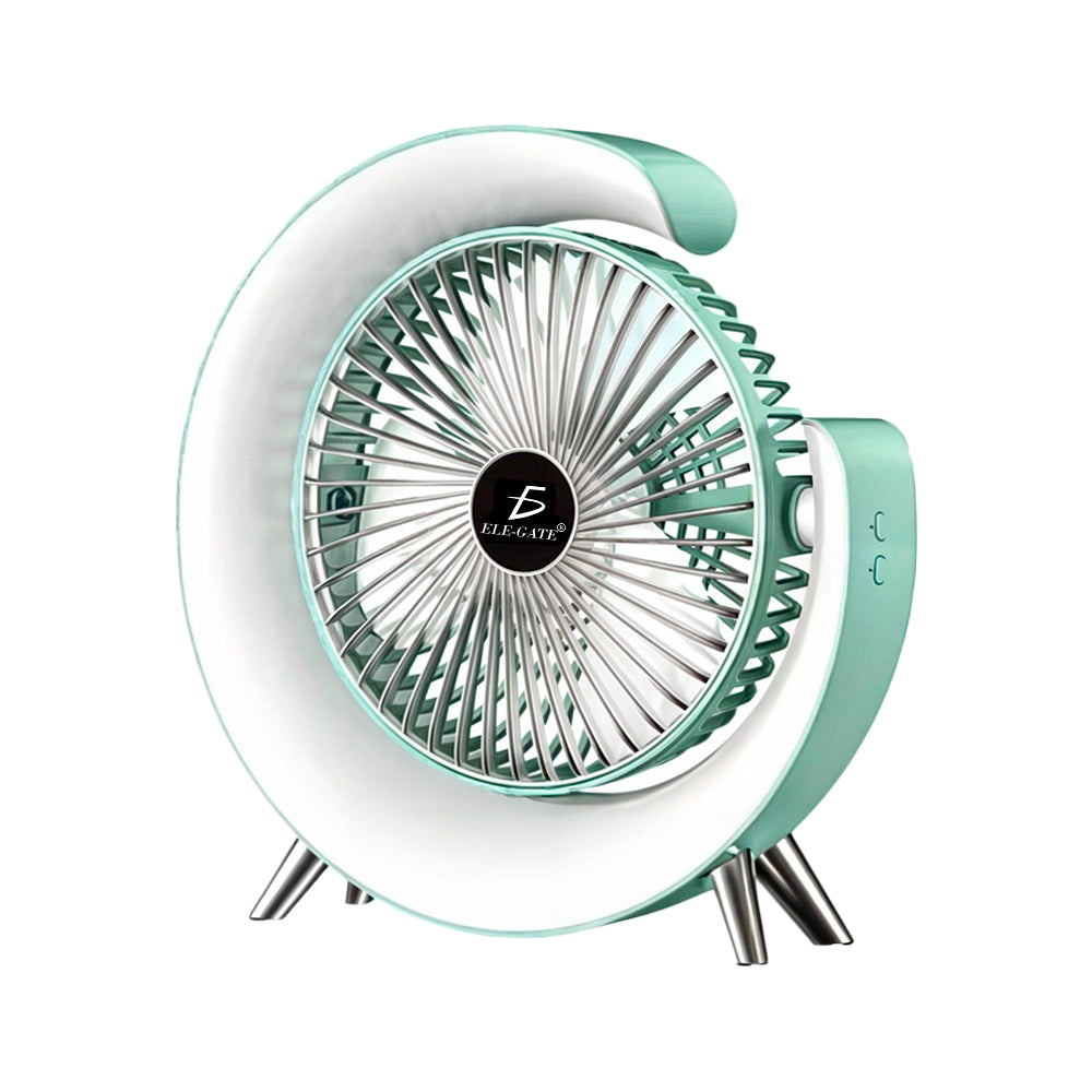 Ventilador de escritorio con luz LED RGB