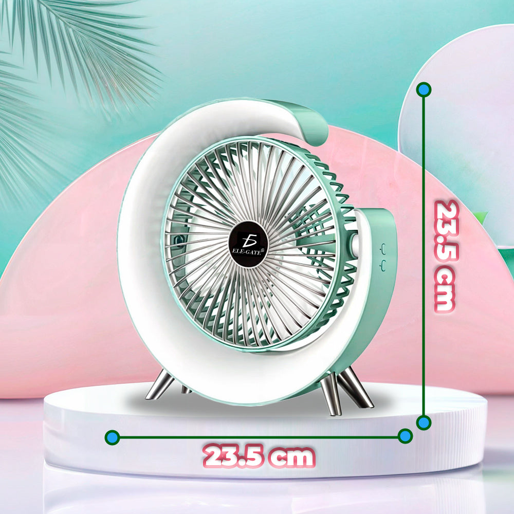 Ventilador de escritorio con luz LED RGB