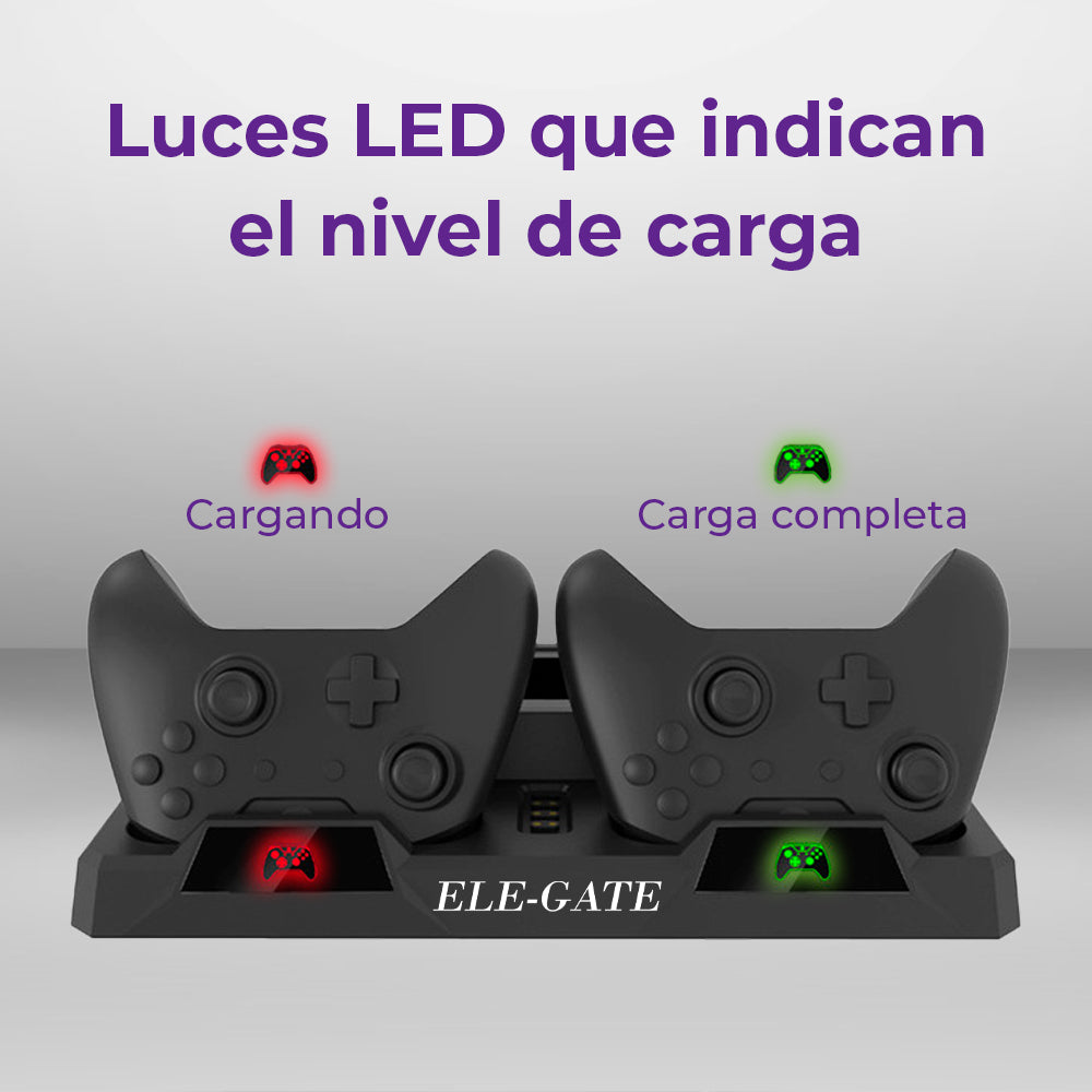 Estación de carga vertical para controles de juego