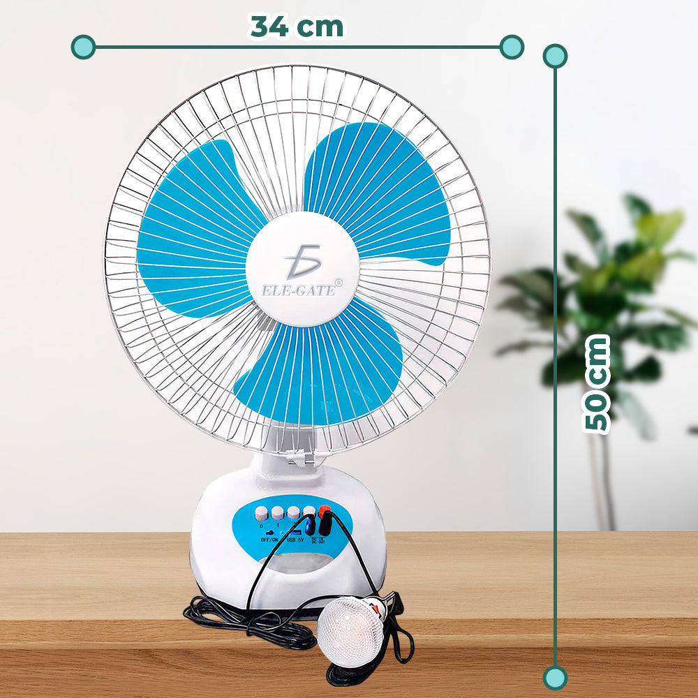 Ventilador solar vertical portátil
