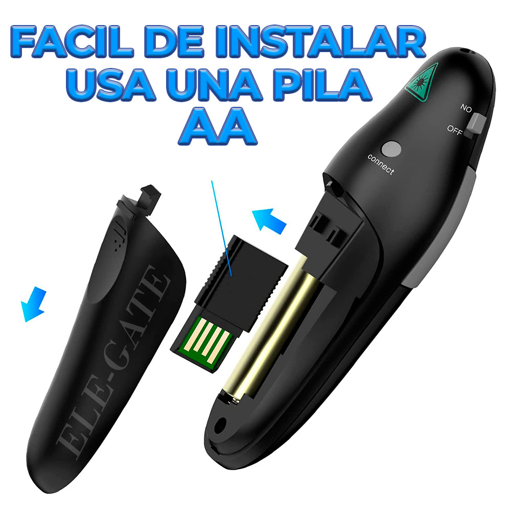 Control remoto presentador USB con puntero