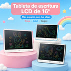 Tableta de escritura LCD de 16 pulgadas con lápiz y borrado de un clic