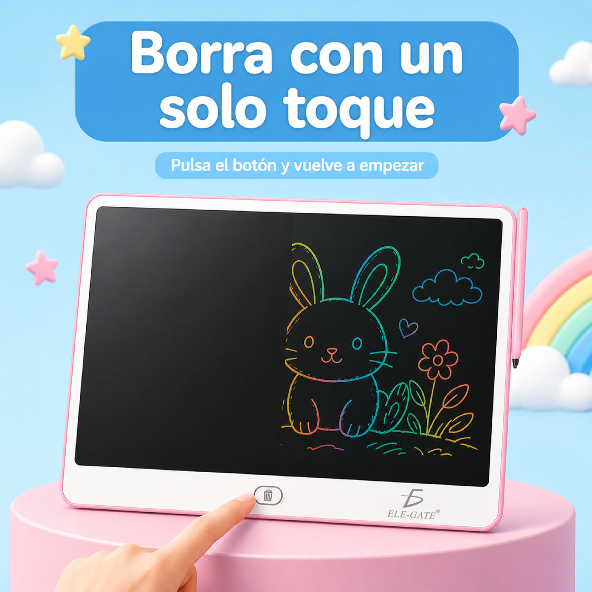 Tableta de escritura LCD de 16 pulgadas con lápiz