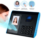 Reloj checador con lector de huellas y cámara frontal