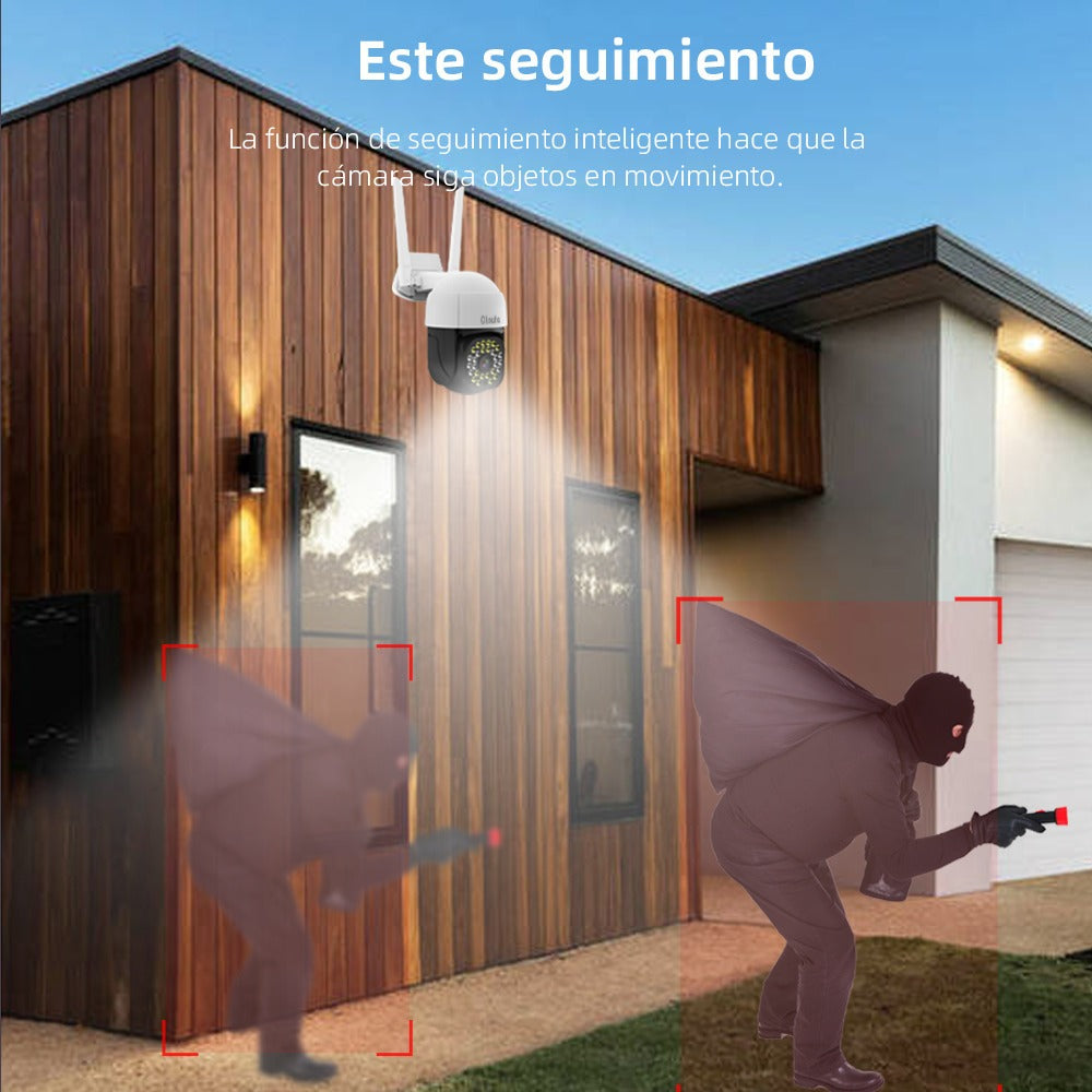 Cámara WiFi exterior 3MP con PTZ y visión nocturna a color