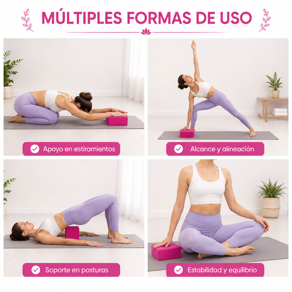 Bloque de yoga rectangular