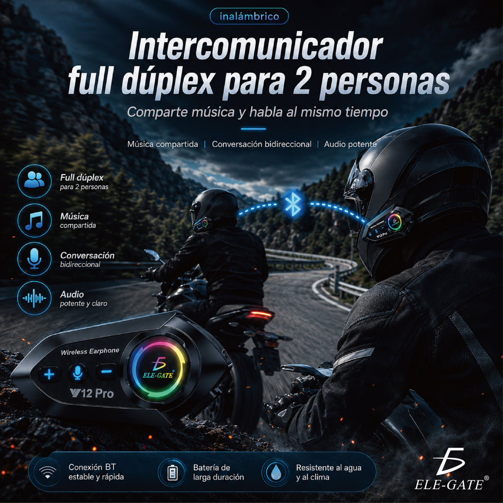 Auricular Bluetooth para casco de moto