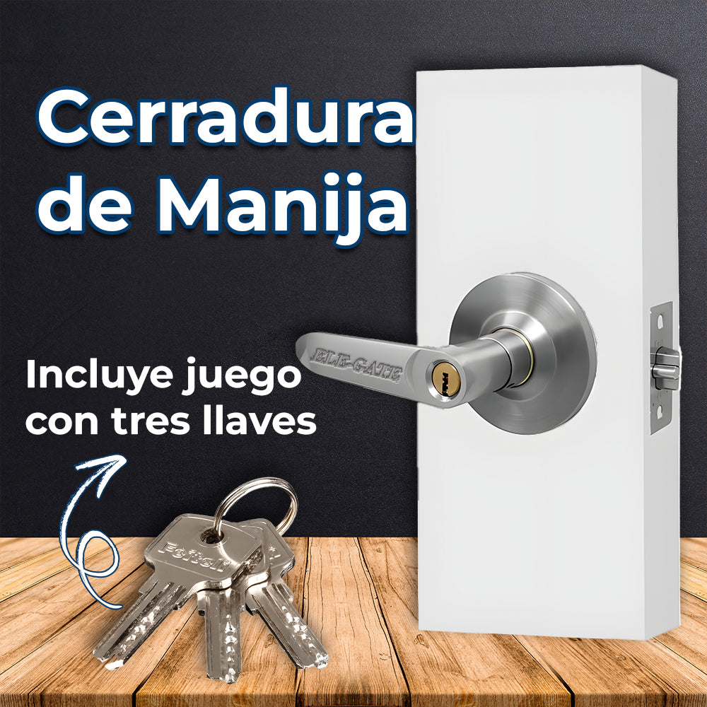 Cerradura curva de níquel satinado para recámara