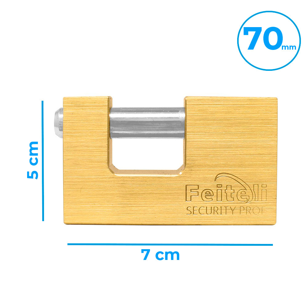 Candado de latón de 70 mm