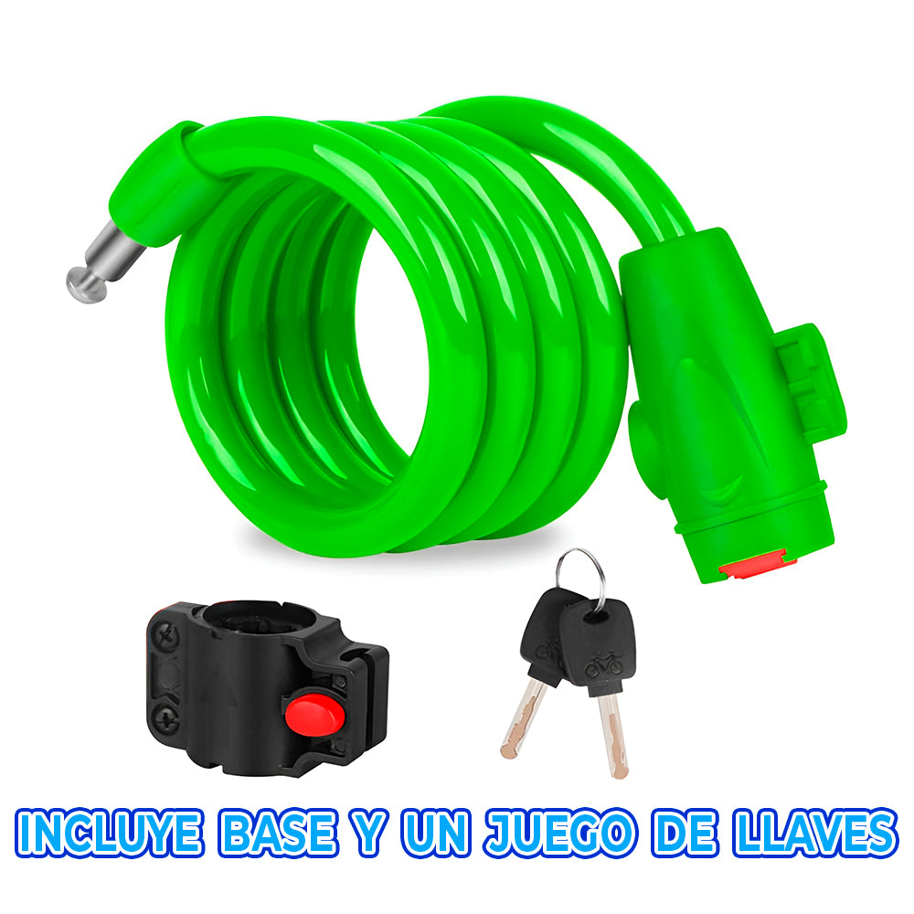 Candado de cable para bicicleta