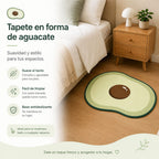 Tapete absorbente con diseño de aguacate