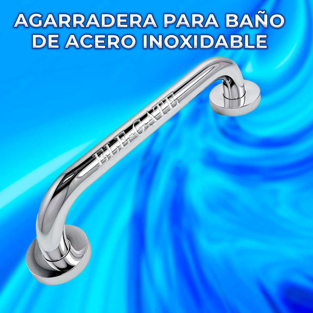 Agarradera de baño de acero inoxidable de 30 cm