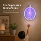 Mata moscas y mosquitos eléctrico recargable con luz UV