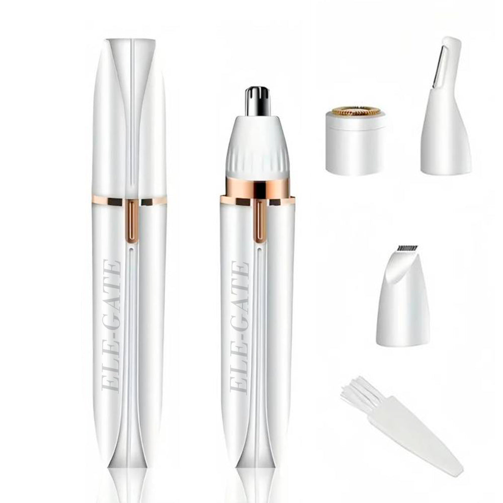 Depiladora facial recargable 4 en 1 con sus cabezales