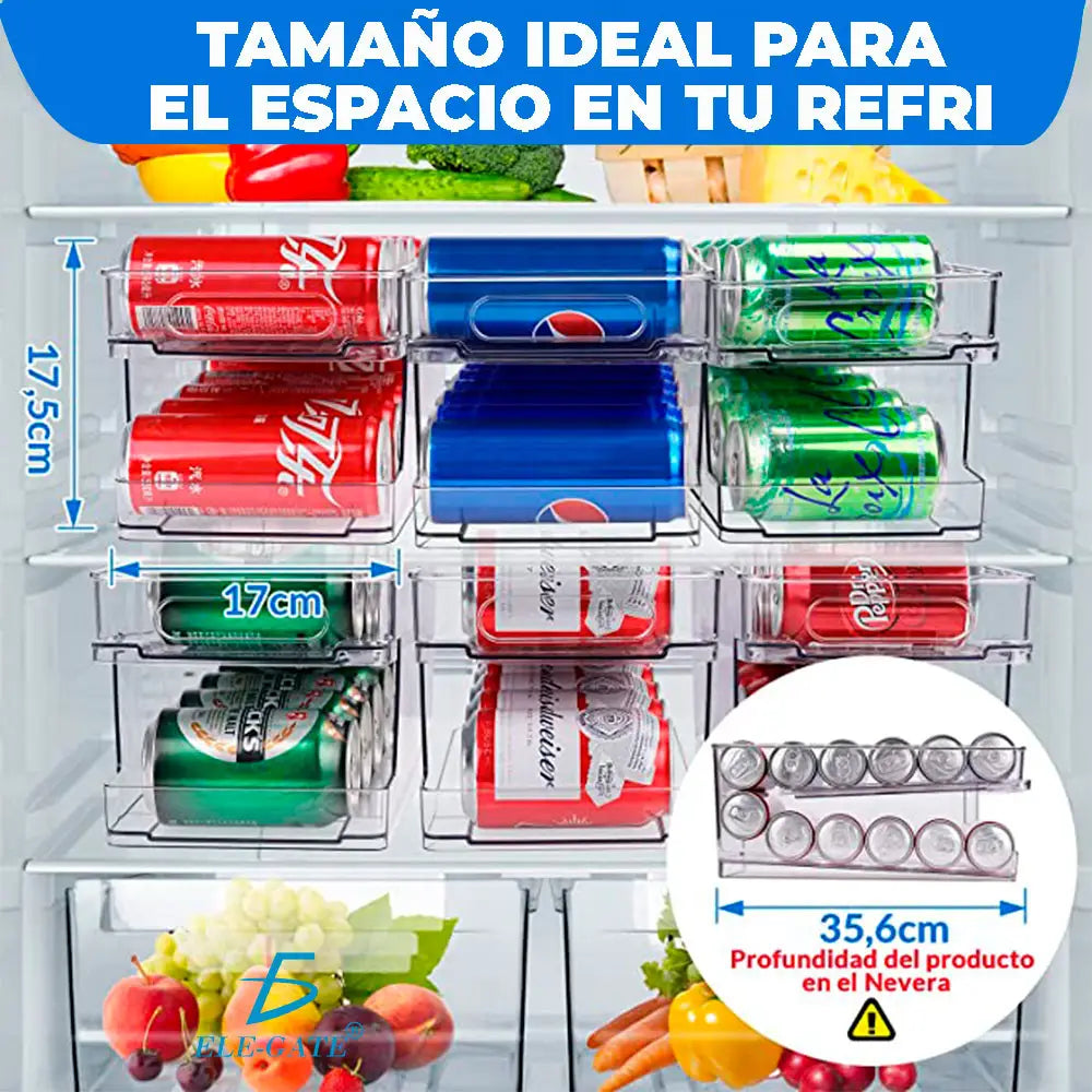 Organizador de latas — medidas