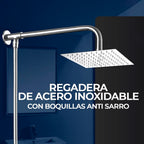 Regadera cuadrada tipo lluvia de acero inoxidable