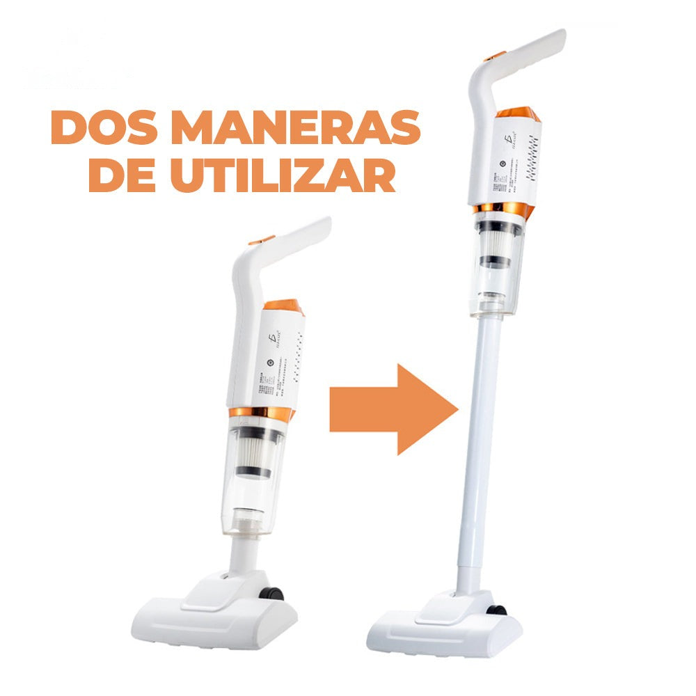 Aspiradora inalámbrica vertical multifuncional con filtro lavable