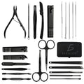 Kit de 24 herramientas de manicure con estuche