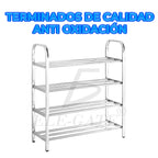 Organizador de zapatos de acero inoxidable de 4 niveles