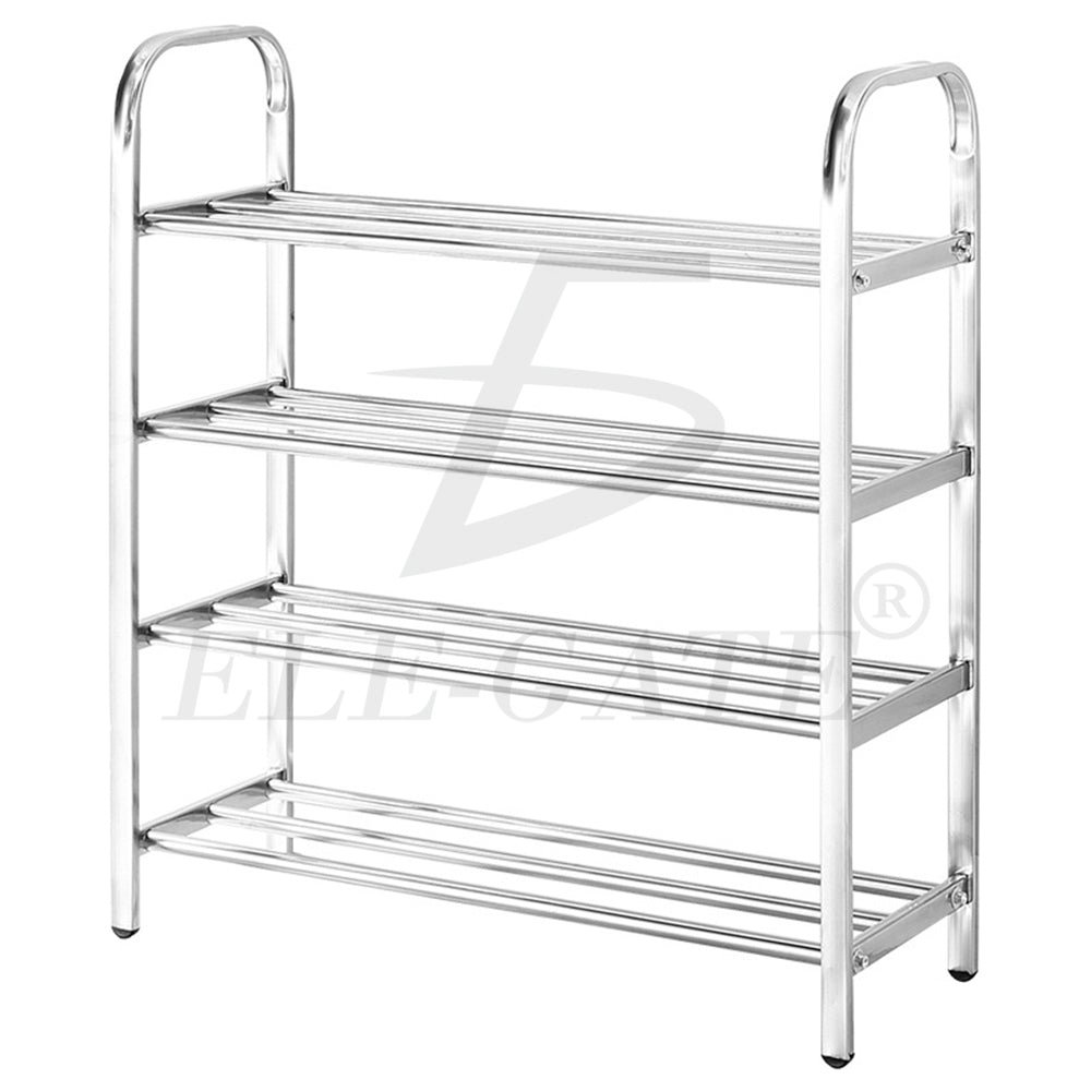 Organizador de zapatos de acero inoxidable de 4 niveles