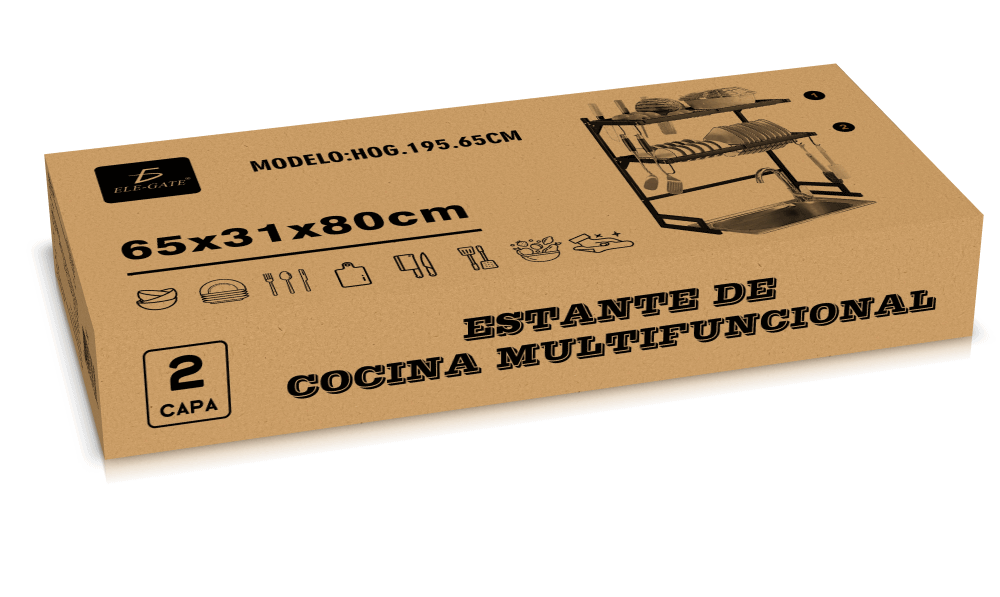 Escurridor de trastes de acero inoxidable