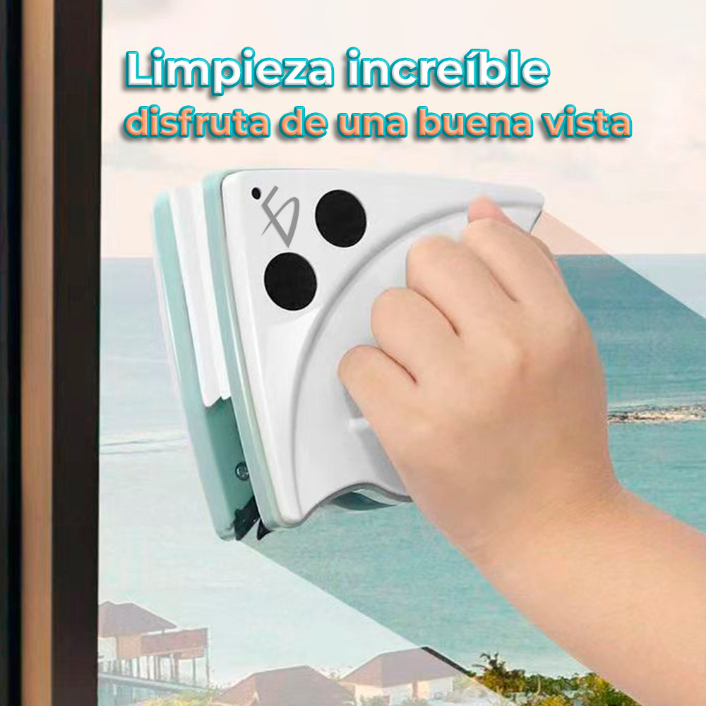 Limpiador magnético doble cara para ventanas